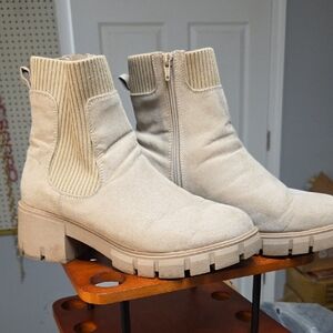 Women's Beige Ankle Boots
